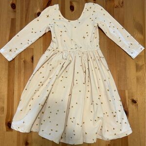 Charming Cream Starry Kids Dress